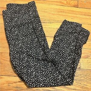 Black & tan Polka Dot Leggings size L